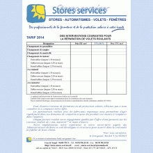 Documents commerciaux Stores Services