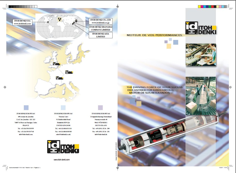 Brochure de présentation d'un convoyeur