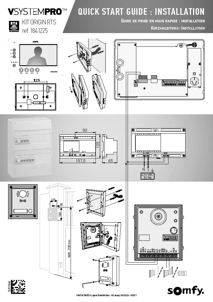 Quick guides du visiophone VsystemPRO